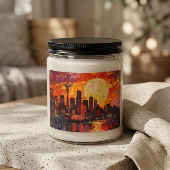 Seattle Skyline Soy Wax Candle
