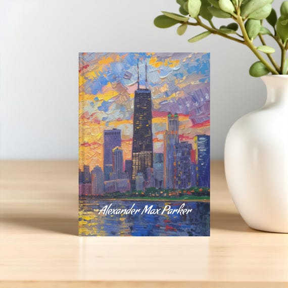 Chicago Skyline Impressionist Journal