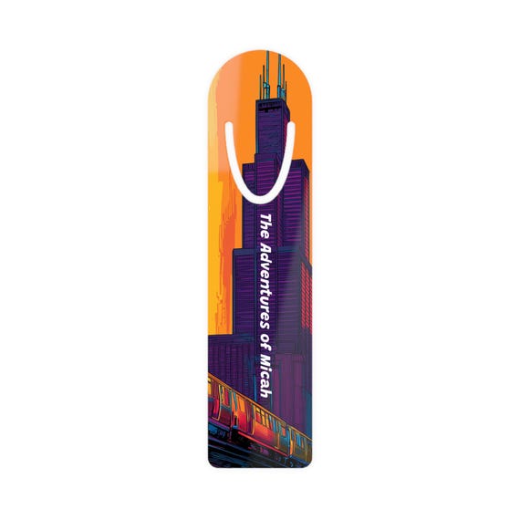 Chicago Pop Art Metal Bookmark