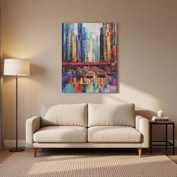 Chicago Abstract Loop Traffic Metal Wall Art